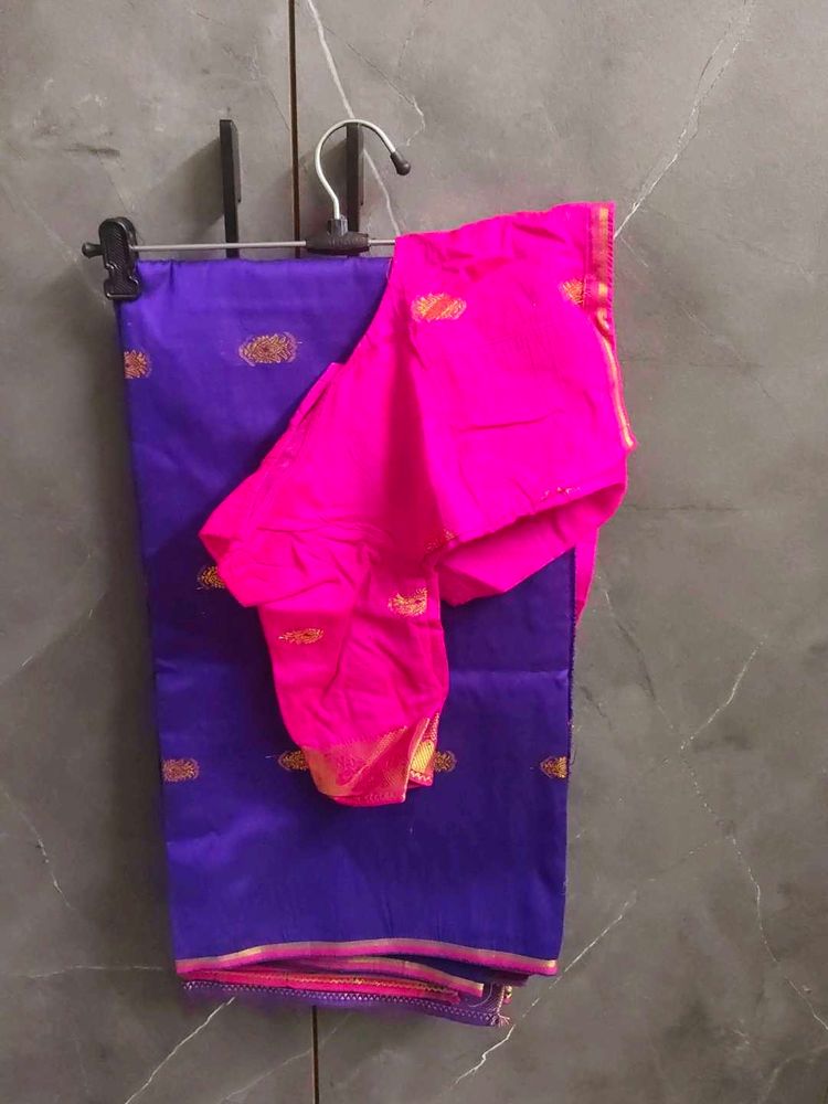 Vibrant Purple saree