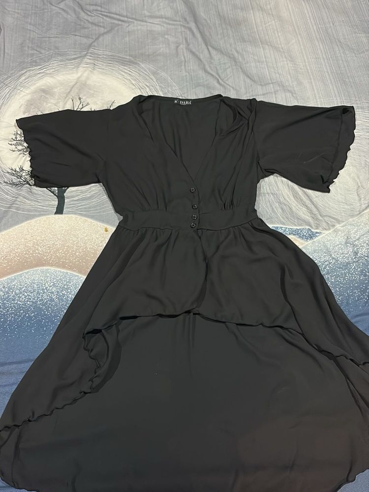 Elegant Black Midi Dress