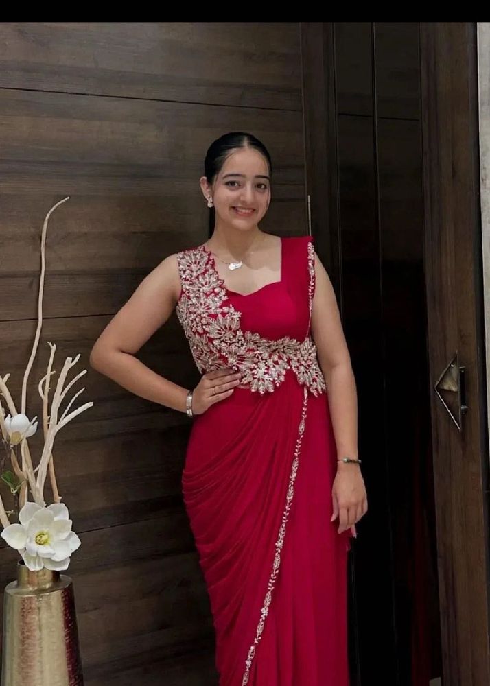 Elegant Red Ethnic Gown