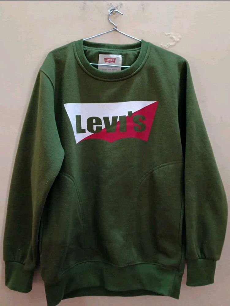 Levi's Green Crewneck Sweatshirt