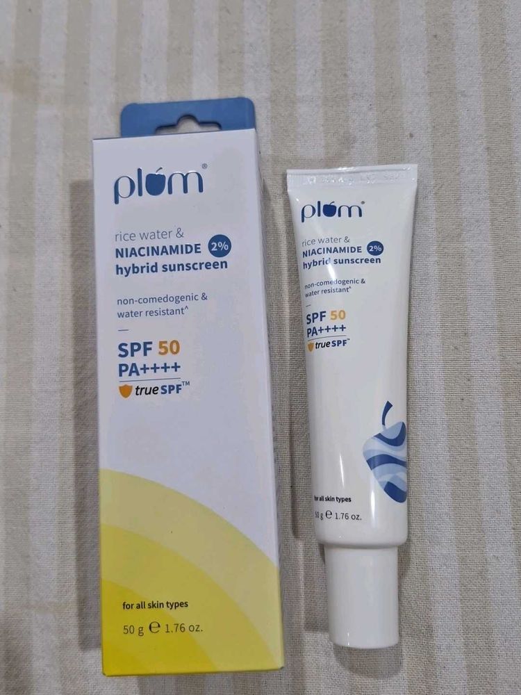 Plum Rice Water &amp; Niacinamide Sunscreen SPF 50