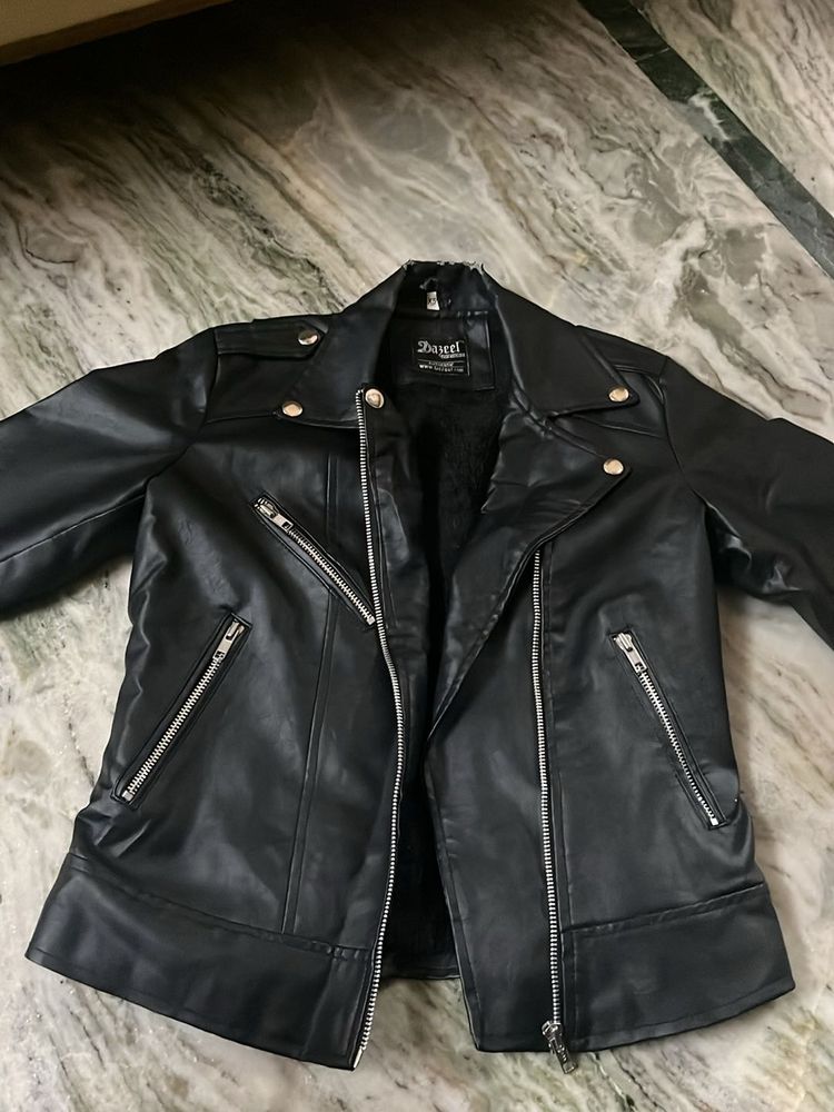 Sale‼️Black Leather Jacket 🖤