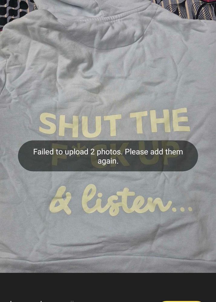 Graphic Hoodie - "Shut the F*** Up &amp; Listen"