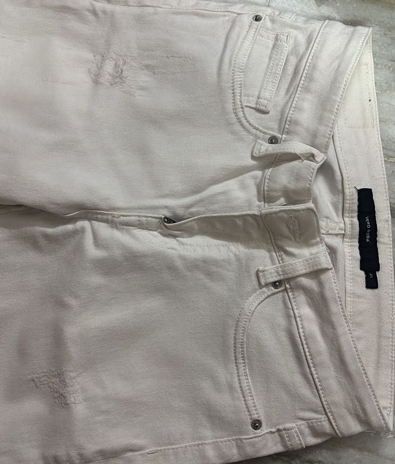 White Distressed Jeans