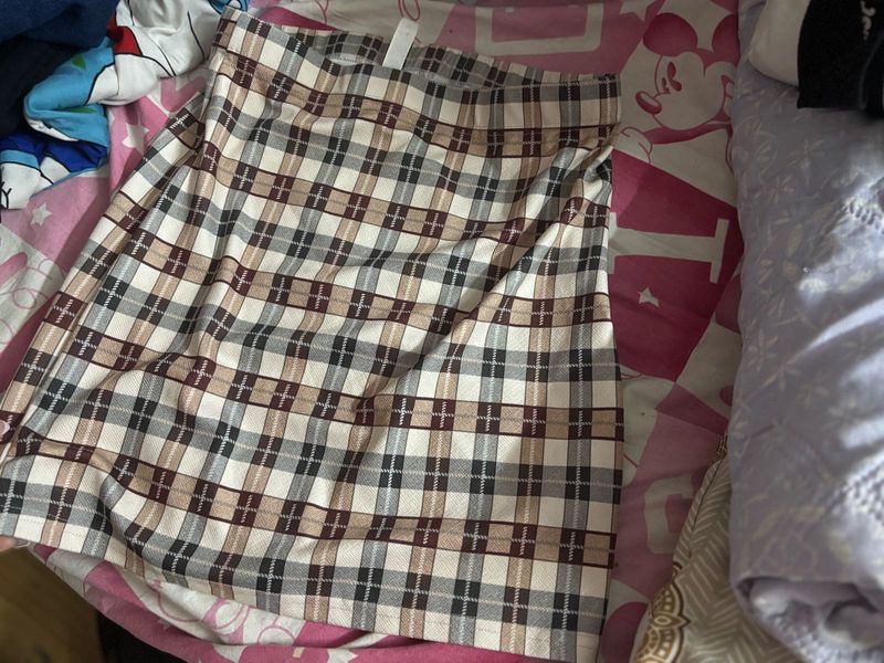 Plaid Mini Skirt