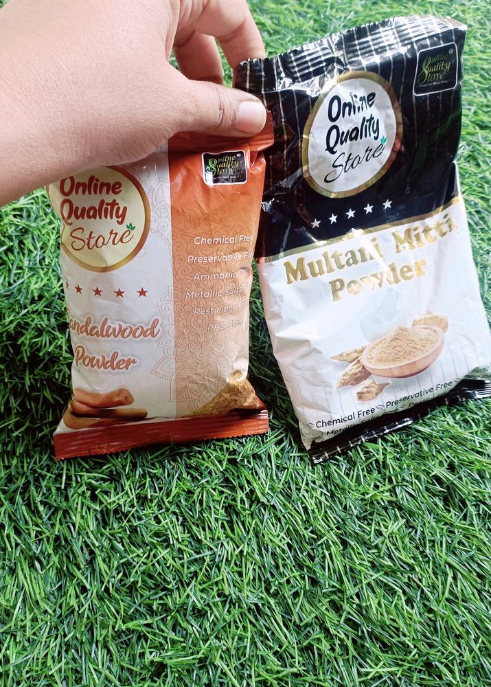 Combo Of Sandalwood And Multani Mitti Powder