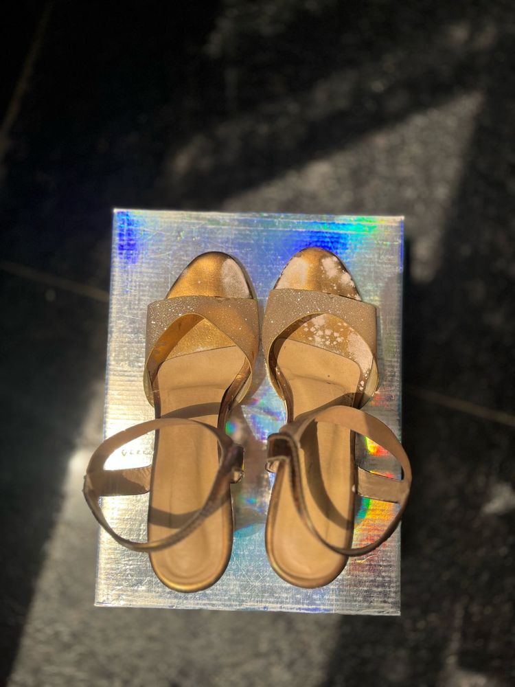 Sparkly Ankle Strap Heels