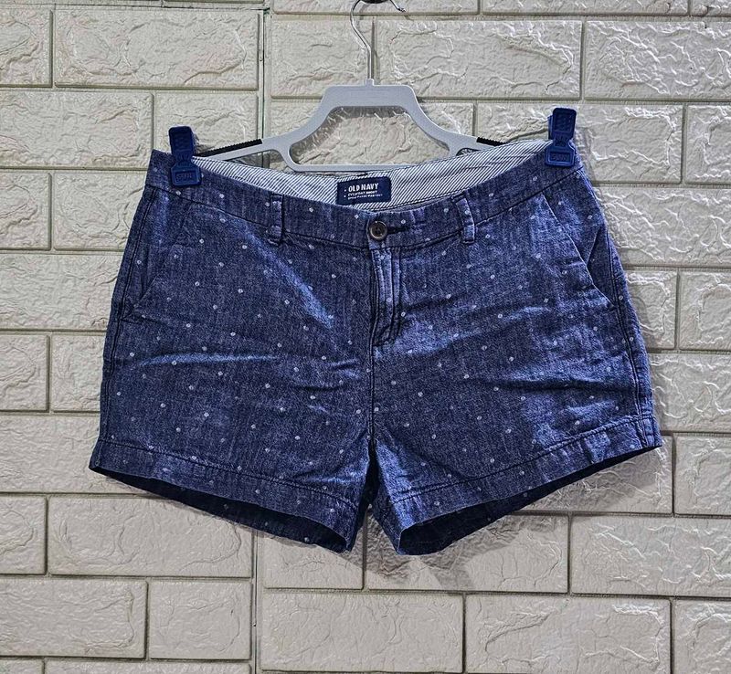 Old Navy Blue Polka Dot Shorts