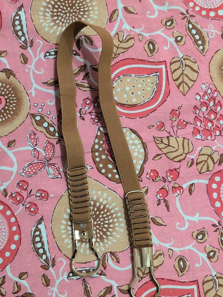 Vintage Tan Elastic Belt