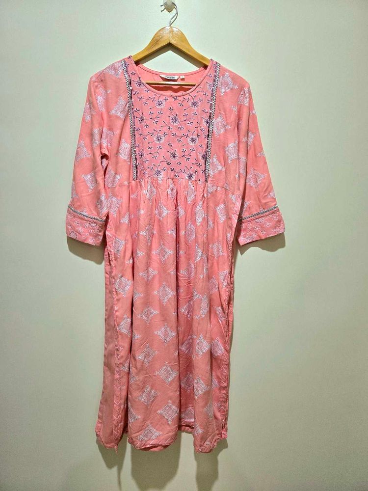 Peach Color Kurta Set