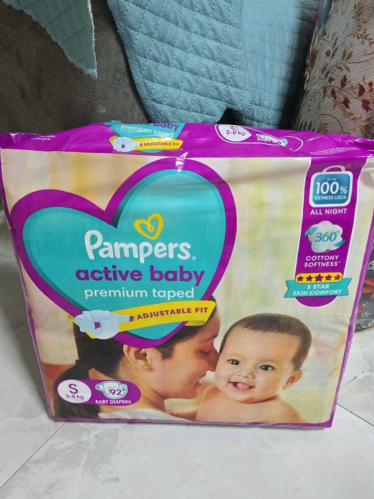 Pampers Active Baby Diapers - Size S