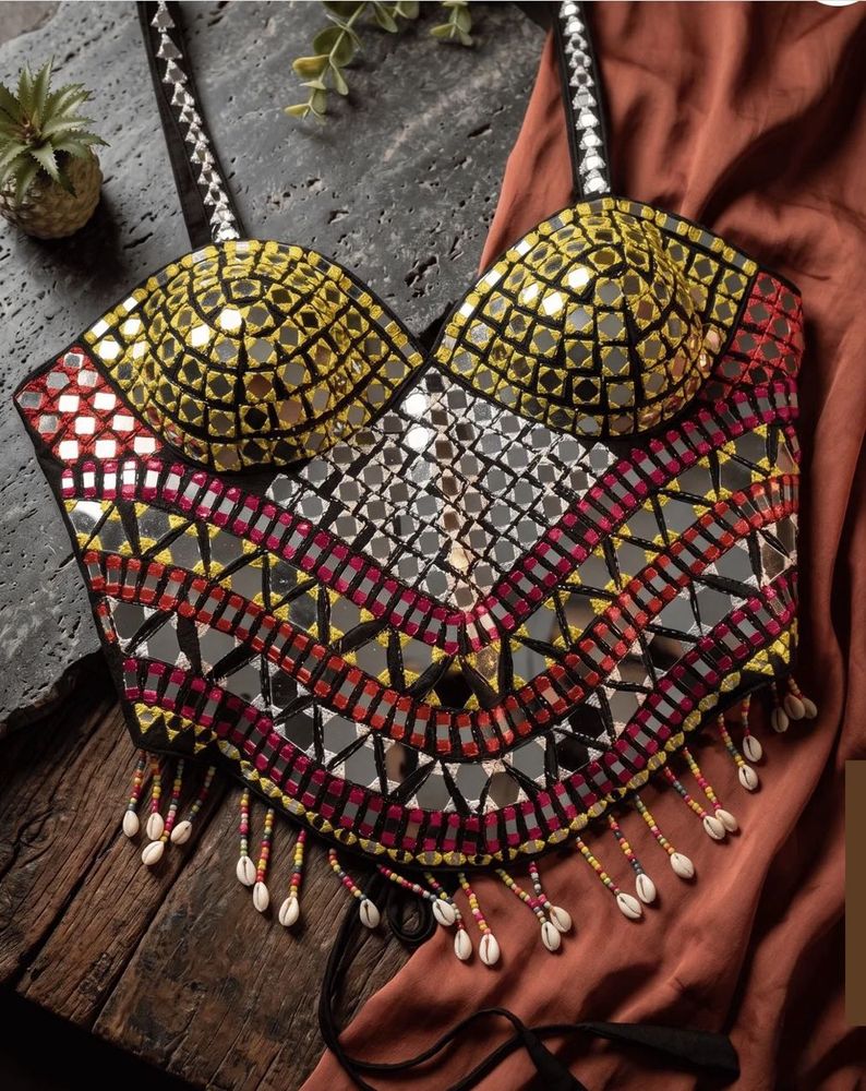 Embellished Mirror Work Blouse