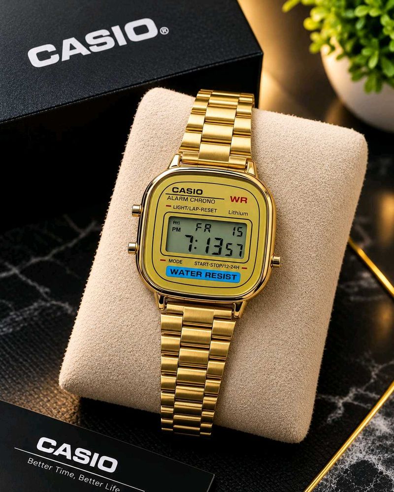 Casio(COPY) Gold Digital Watch  FOR UNISEX