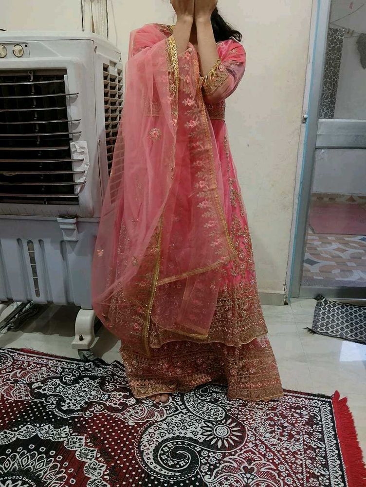 Beautiful Pink Embroidered Lehenga Choli