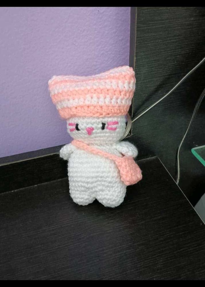 Handmade Crocheted Character Keychain