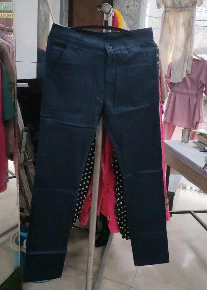 Dark Blue Straight Leg Jeans