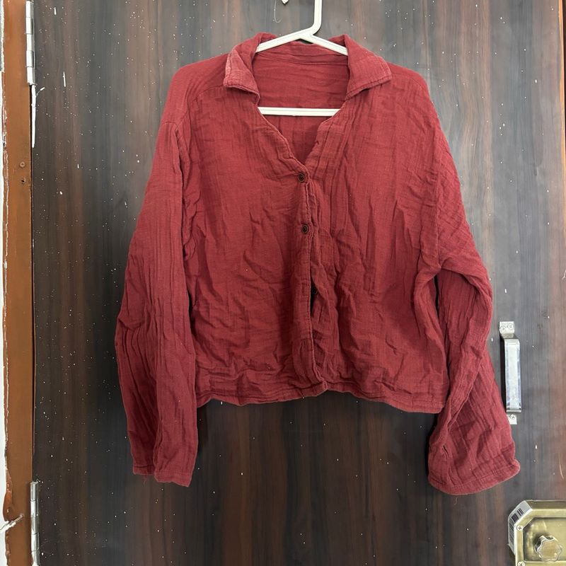 Linen Button-Up Shirt