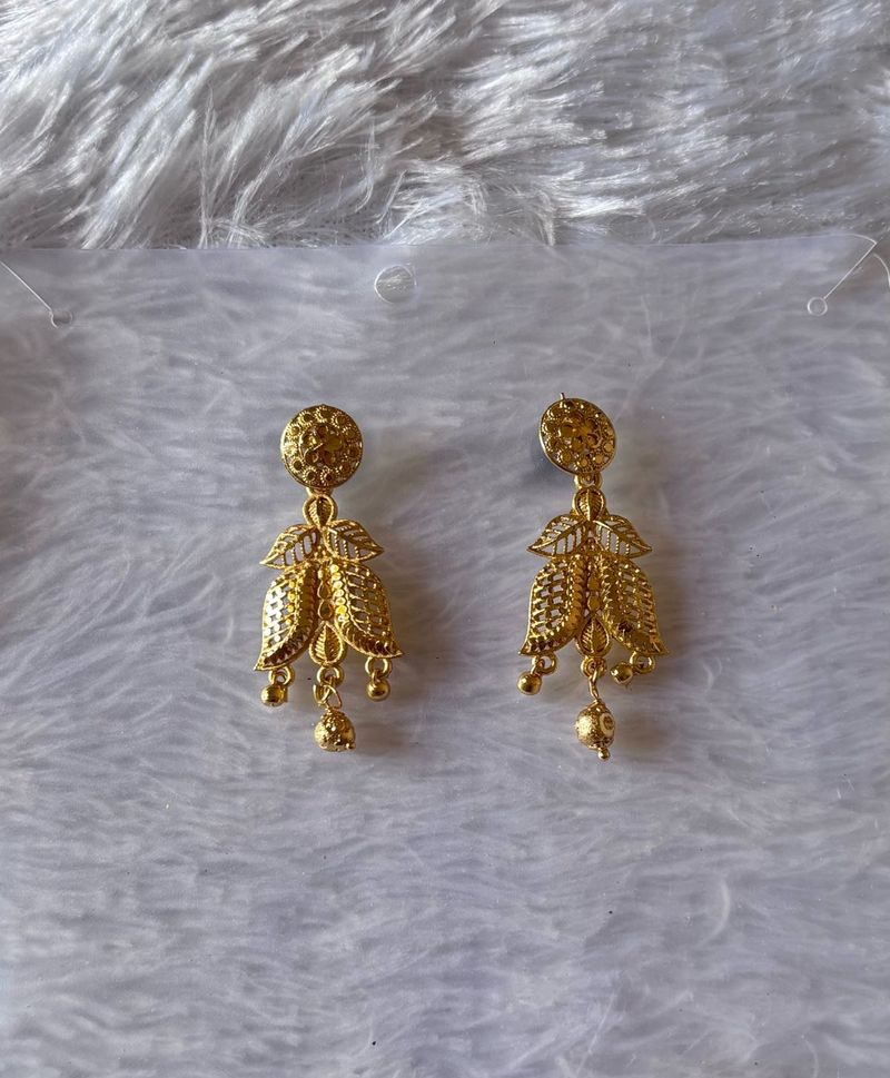 Beautiful Imitation Golden Dangle Earrings