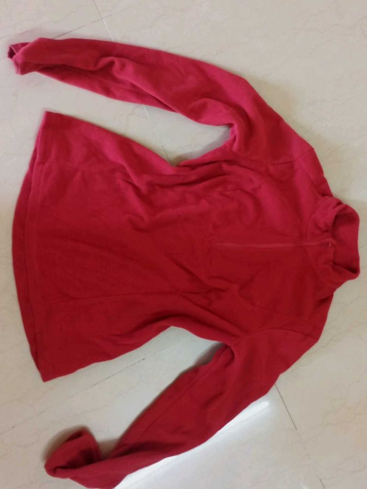 Red Long Sleeve Top