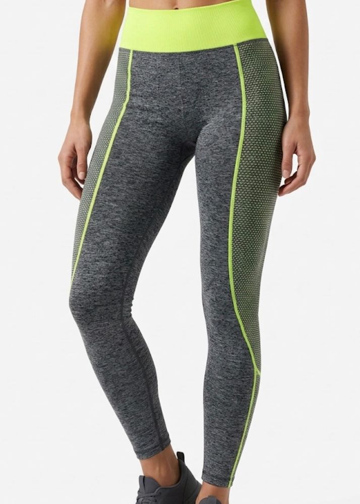 Grey &amp; Neon Athletic Leggings
