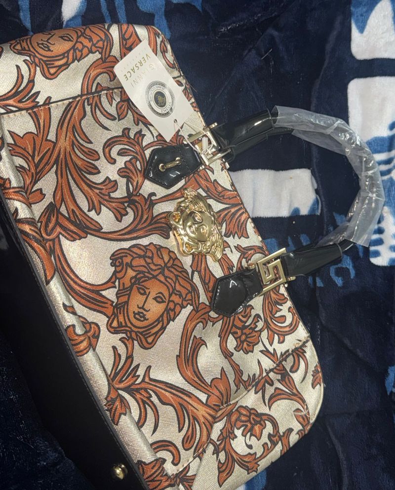 Versace Medusa Print Handbag