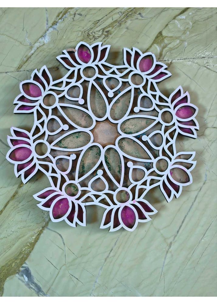 Decorative Lotus Mandala rangoli sacha