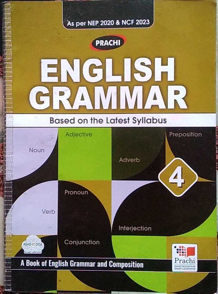 Prachi English Grammar Book Class 4