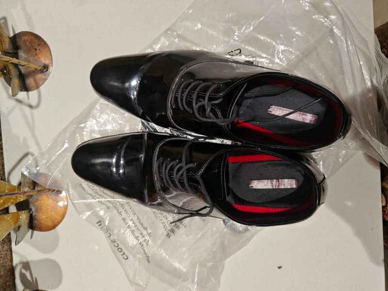 Men's Black Patent Leather Dress Shoes