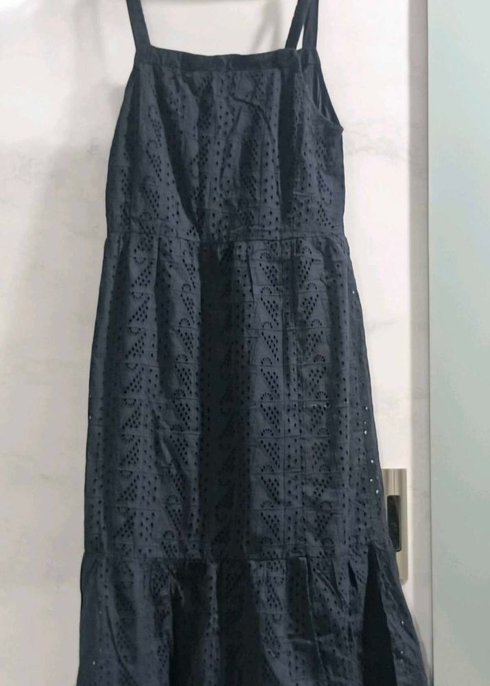 Schiffily Cotton Ankle Length Dress