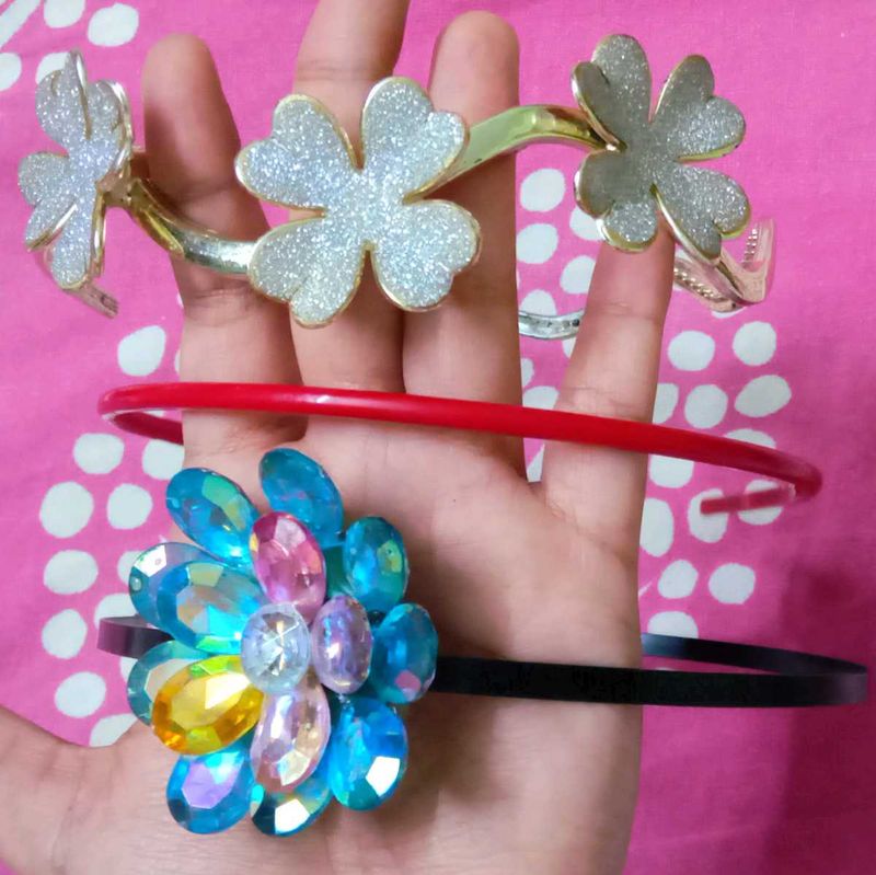Cute Sparkling Hair Bands Set