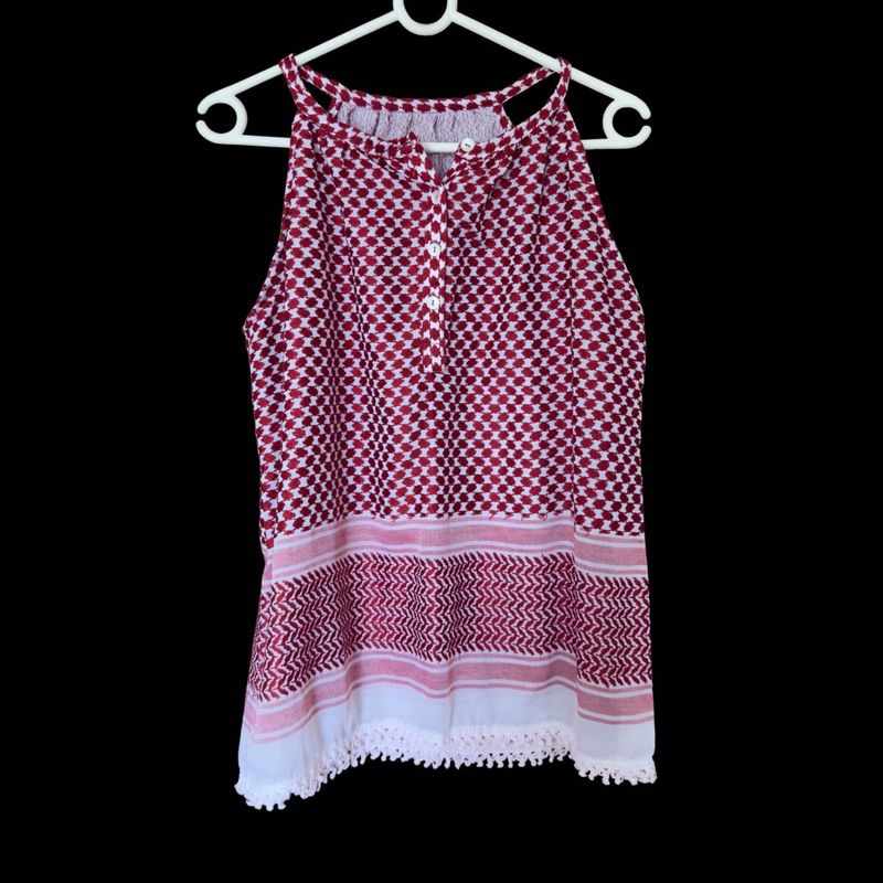 Authentic Arabic Keffiyeh Top