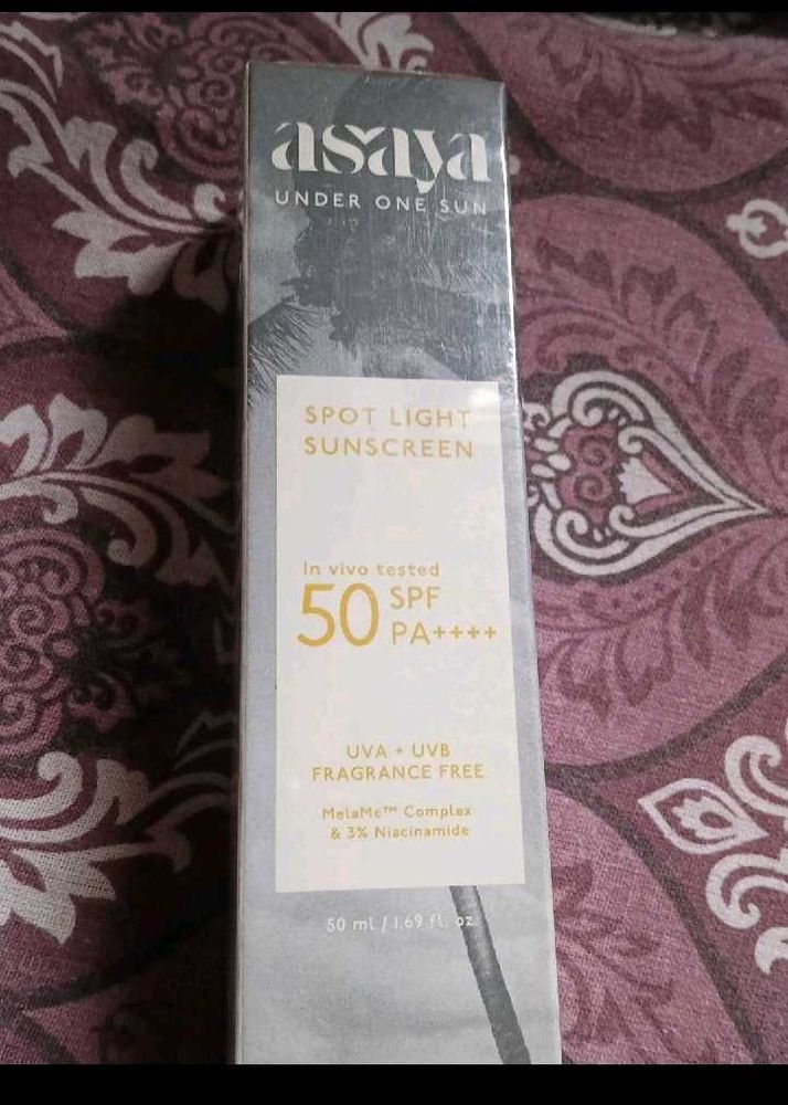 Asaya Spot Light Sunscreen SPF 50