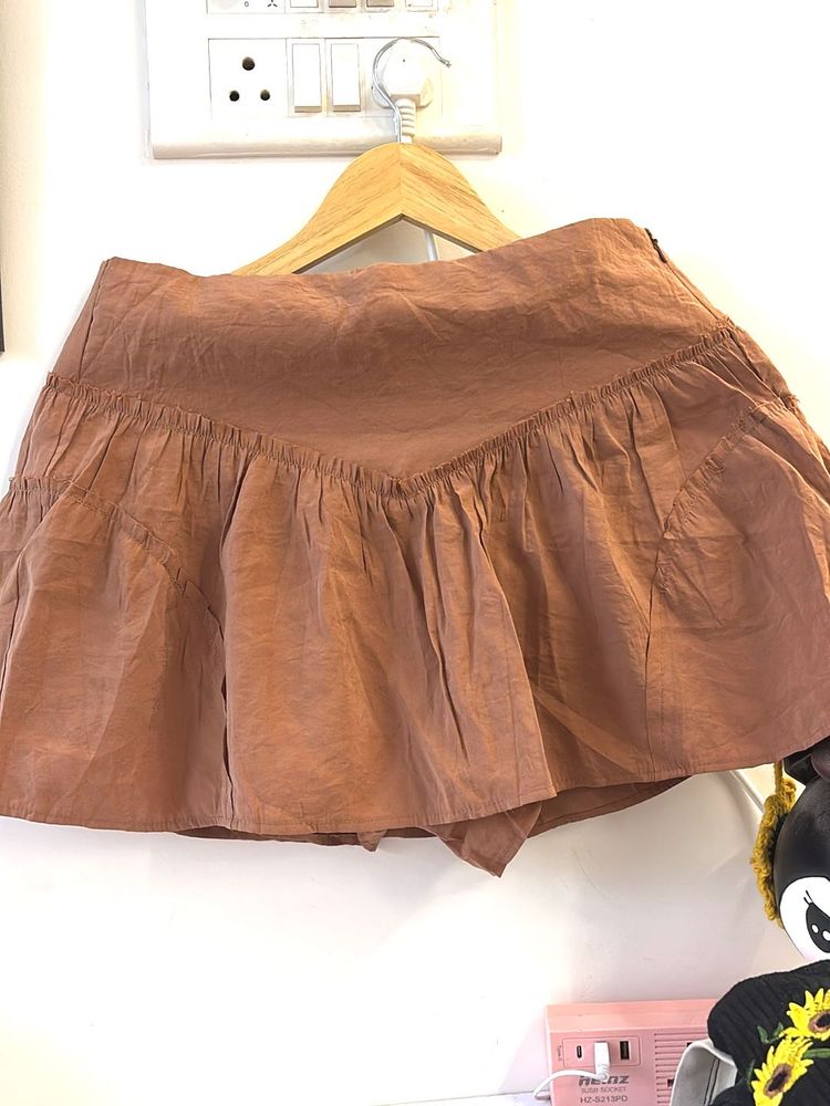 ZARA Brown Mini Skirt