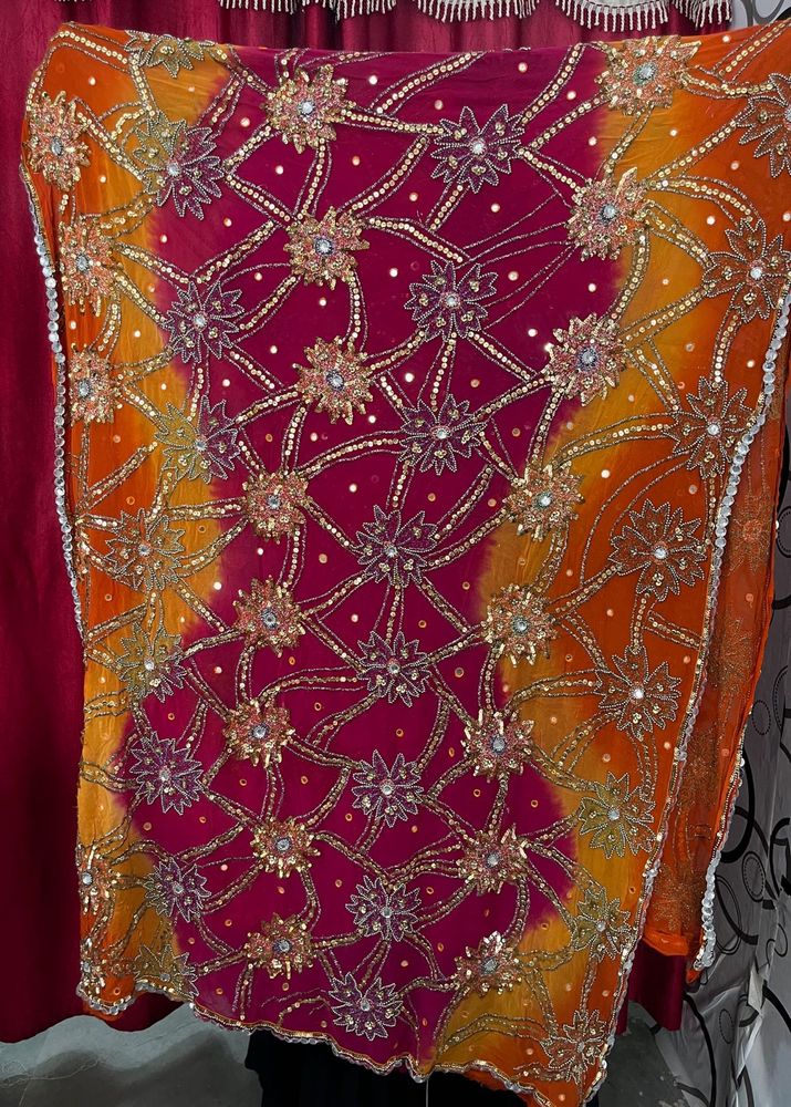 Embroidered Colorful Dupatta