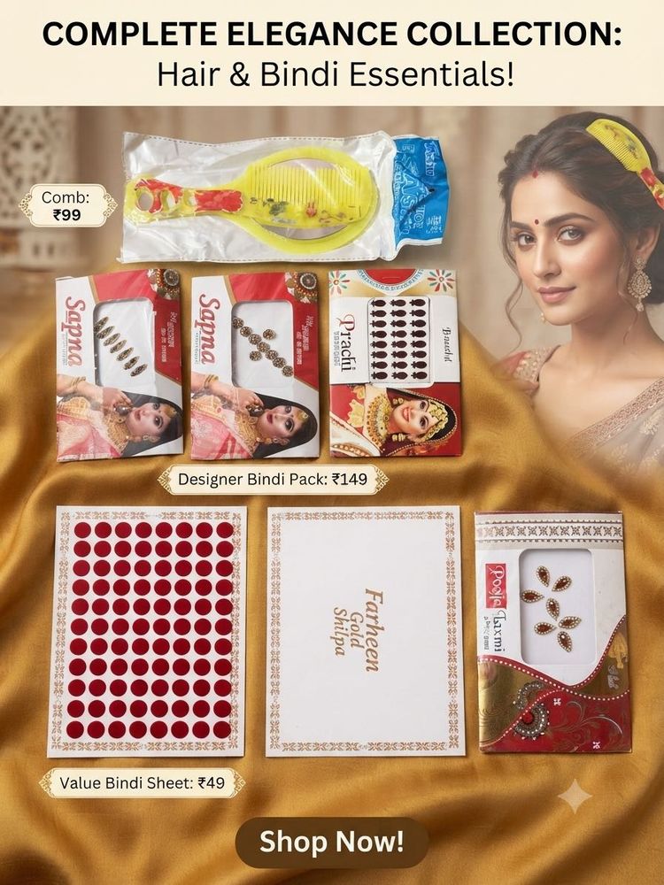 Complete Elegance Bindi &amp; Hair Essentials