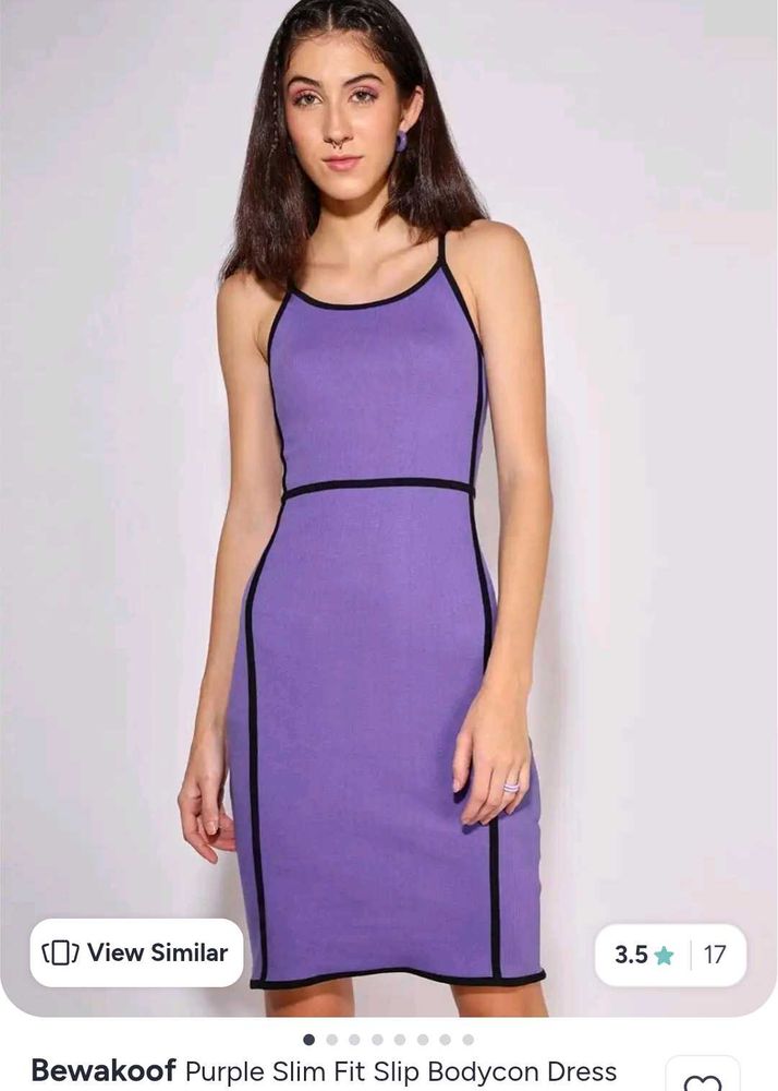 Purple Bodycon Dress