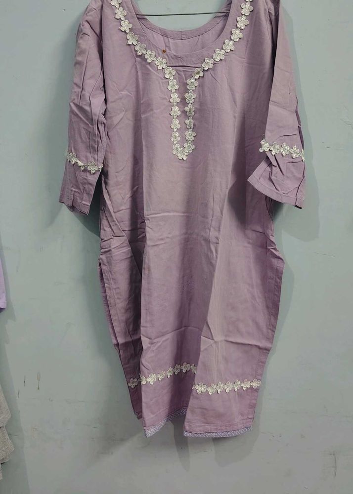 levendar 3xl salwar kurta set floral lace cotton