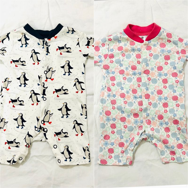 set of 2 rompers