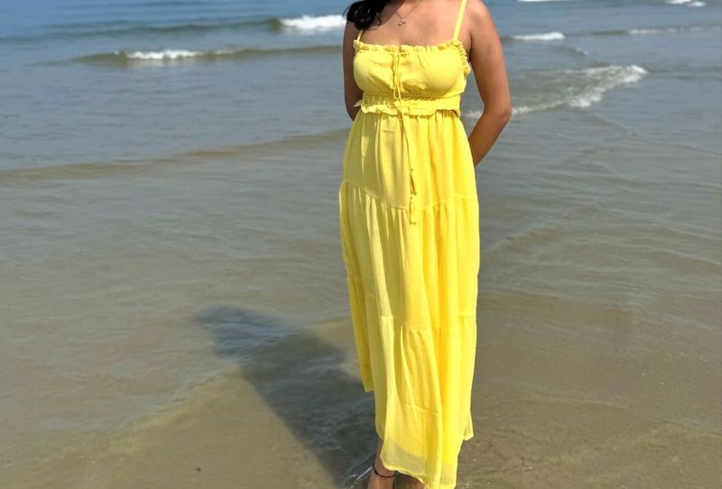 Vibrant Yellow Maxi Dress