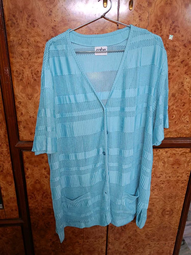 Blue Knitted Top