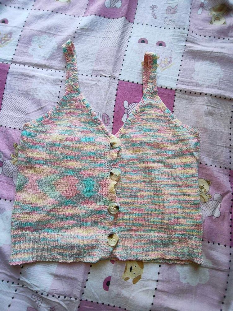 Cropped Knit Tank Top