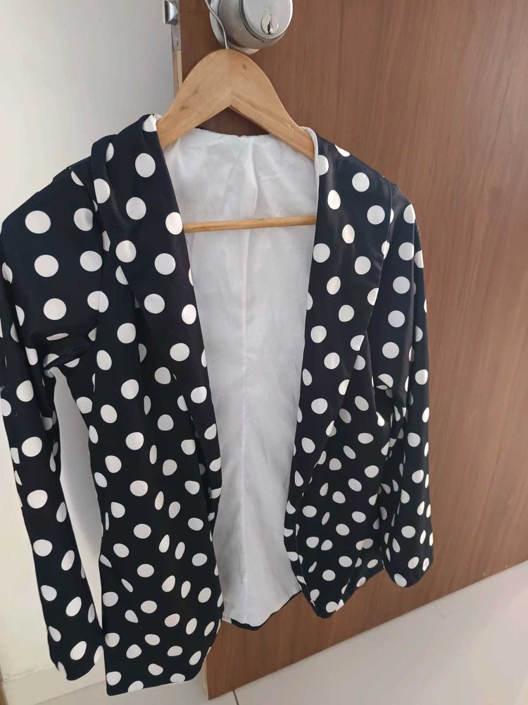 Polka Dot Blazer