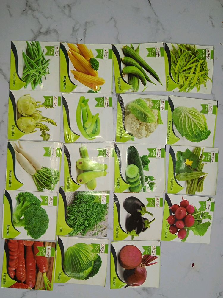 Seeds Of 15 Different Vegetables