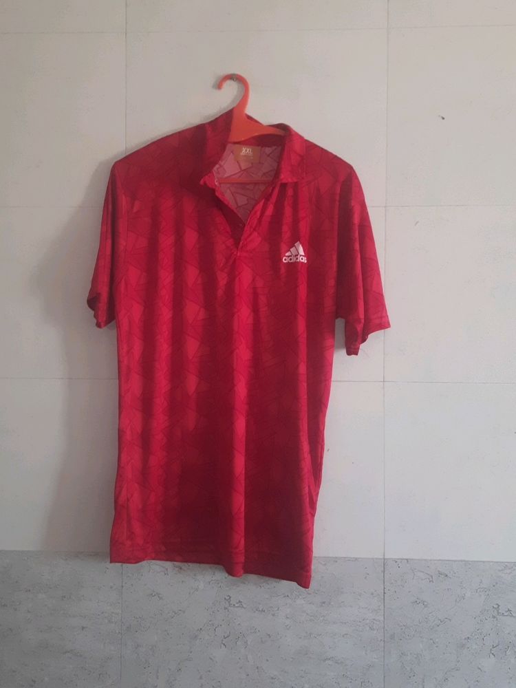 Adidas Red Polo Shirt
