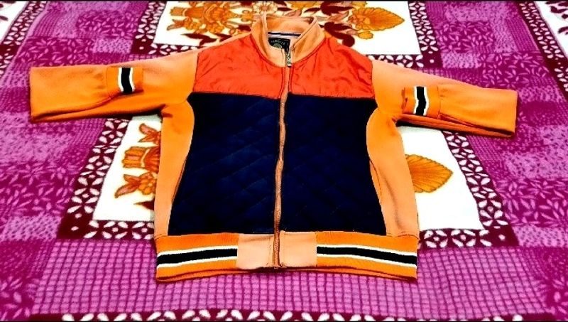 Color Block Zip-Up Jacket