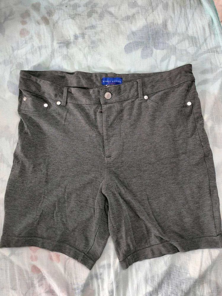 Men's Grey Casual Shorts