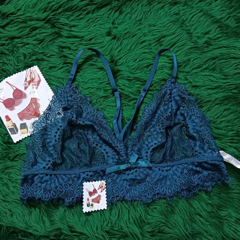 Lace 🫴🏻🎁Bralette - Teal