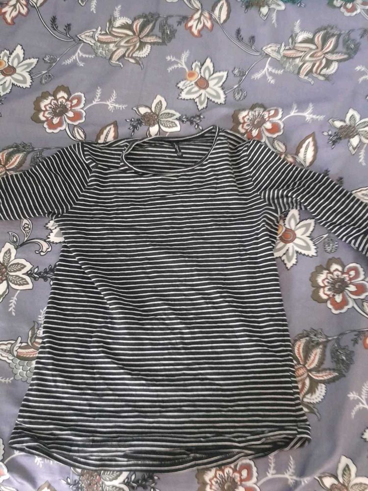 Striped Long Sleeve Top