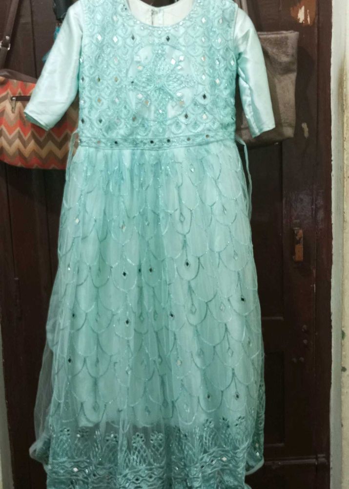 Beautiful Teal Ethnic Gown