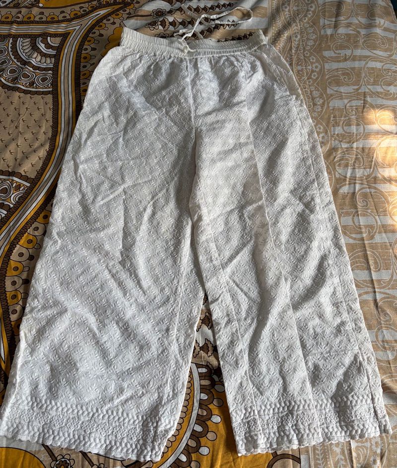 Elegant White Palazzo Pants for Women